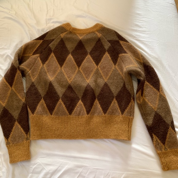 BLOGGERS FAVORITE!! GORGEOUS ZARA Argyle Sweater - Picture 6 of 8